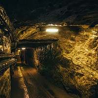 Buy canvas prints of Underground corridor in Wieliczka Salt Mine by Andrei Bortnikau