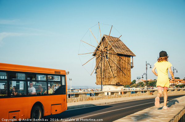 Old windmill - one of the symbols of the old town  Picture Board by Andrei Bortnikau
