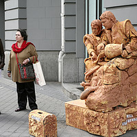 Buy canvas prints of Street artists as statue by Igor Krylov