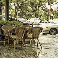 Buy canvas prints of Cafe in the street by Igor Krylov