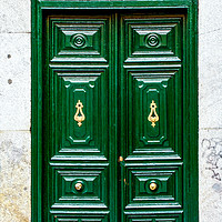 Buy canvas prints of Green wooden door by Igor Krylov