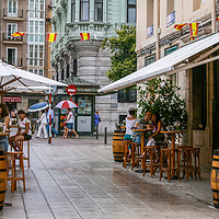 Buy canvas prints of Cafe in the street by Igor Krylov