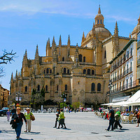 Buy canvas prints of View Cathedral of Segovia by Igor Krylov
