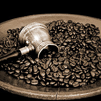 Buy canvas prints of Arab copper coffee pot by Igor Krylov