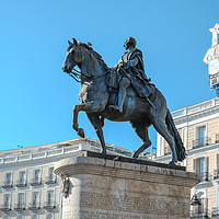 Buy canvas prints of Monument of King Charles III in Madrid by Igor Krylov
