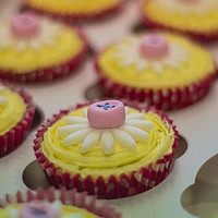 Buy canvas prints of Closeup Cupcakes by Andrew Button