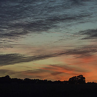 Buy canvas prints of Chalke Valley Sunset by Andrew Button