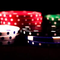 Buy canvas prints of Poker Chips. by Angela Aird