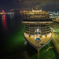 Buy canvas prints of Virtuosa Cruise Ship. by Angela Aird