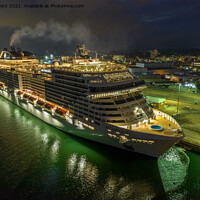 Buy canvas prints of MSC Virtuosa by Angela Aird