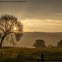 Buy canvas prints of Peak District Sunrise. by Angela Aird