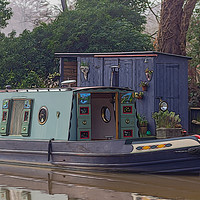 Buy canvas prints of Canal Boat by Angela Aird