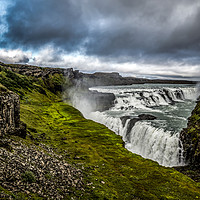 Buy canvas prints of Gullfoss Waterfall by Angela Aird