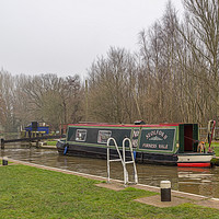 Buy canvas prints of Canal Boat by Angela Aird