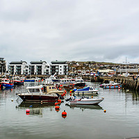 Buy canvas prints of Westbay Harbour by Angela Aird