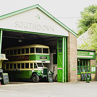 Buy canvas prints of Southdown Bus by Angela Aird