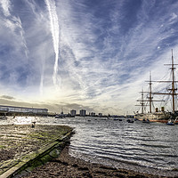 Buy canvas prints of Portsmouth Harbour. by Angela Aird