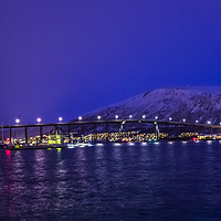 Buy canvas prints of Tromso at Night. by Angela Aird