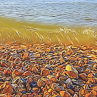 Buy canvas prints of Pebbles. by Angela Aird