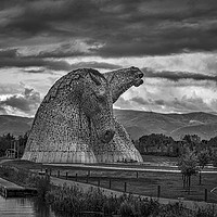 Buy canvas prints of The Kelpies. by Angela Aird