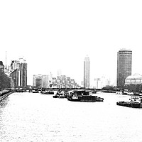 Buy canvas prints of The River Thames. by Angela Aird