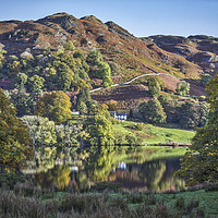 Buy canvas prints of Loughrigg Tarn. by Angela Aird