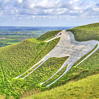 Buy canvas prints of The White Horse. by Angela Aird