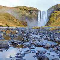 Buy canvas prints of Skogafoss. by Angela Aird