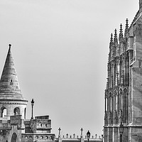Buy canvas prints of Fisherman's Bastion. by Angela Aird