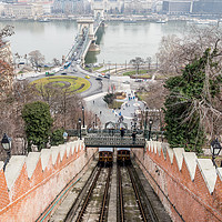 Buy canvas prints of Funicular. by Angela Aird