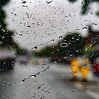 Buy canvas prints of  Rainy Bokeh. by Angela Aird
