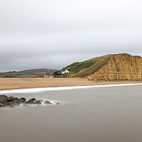 Buy canvas prints of  Westbay Cliffs. by Angela Aird