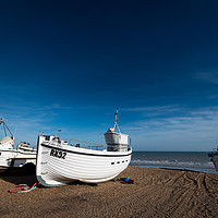 Buy canvas prints of Fishing Boats on Hastings Beach by Tim Grist