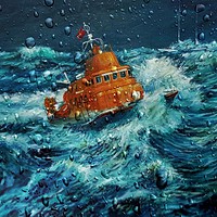 Buy canvas prints of Stormy Seas by Henry Horton