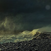 Buy canvas prints of Stormy sea by Henry Horton