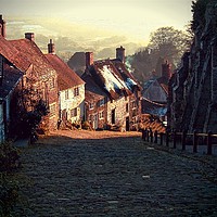 Buy canvas prints of Gold Hill     The "Hovis" Hill        by Henry Horton
