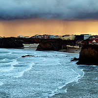 Buy canvas prints of After The Rain In Newquay by Rick Penrose