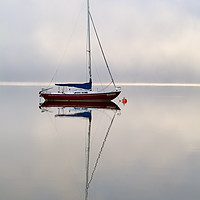 Buy canvas prints of Moored On The Lake by Rick Penrose