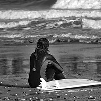 Buy canvas prints of Surfer Girl by Rick Penrose