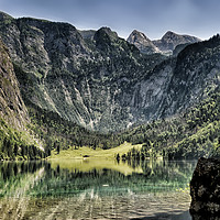 Buy canvas prints of Obersee Rock by Rick Penrose