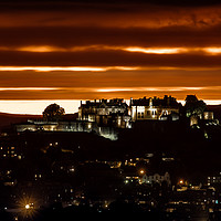 Buy canvas prints of Stirling Castle Sunset by Gordon Murray