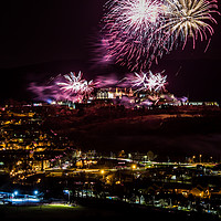 Buy canvas prints of Stirling Castle Fireworks by Gordon Murray