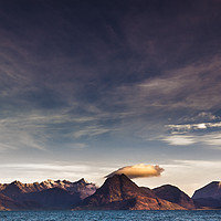 Buy canvas prints of Cuillin Mountains at Sunrise by Gordon Murray