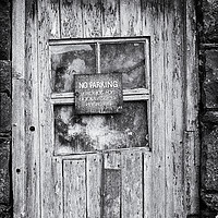 Buy canvas prints of No Parking Door by Scott Middleton