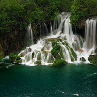 Buy canvas prints of Emerald falls in Croatia by Thomas Herzog