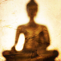 Buy canvas prints of The shadow of Buddha by Thomas Herzog