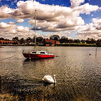 Buy canvas prints of Red boat  by Tony Swinton