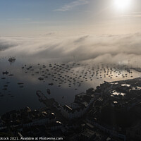 Buy canvas prints of Falmouth Harbour in the mist by Tim Woolcock