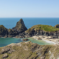 Buy canvas prints of Beautiful sunny day at Kynance Cove in Cornwall by Tim Woolcock