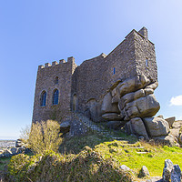 Buy canvas prints of Carn Brea Castle, Redruth, Cornwall by Tim Woolcock